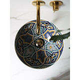 Zanya - Kolorowa umywalka ceramiczna z Maroka