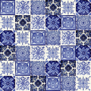 Tono  - Blue Mexican Patchwork 