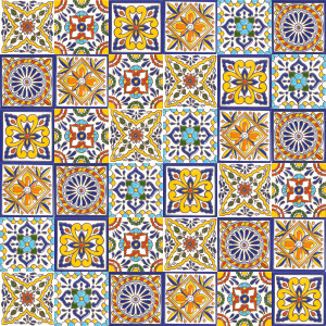 Felipe - mexican Talavera tiles - patchwork 