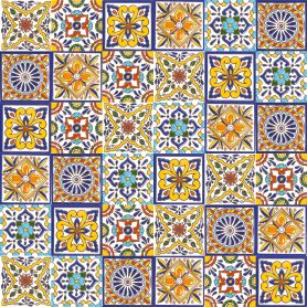 Felipe - patchwork with ceramic relief - 30 pieces