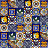 Pablo - original Talavera tiles from Mexico - 30 pieces