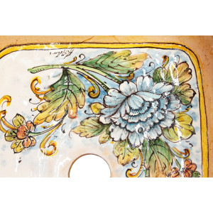 KWADRATOWE UMYWALKI CERAMICZNE Z WŁOCH 52x52 cm