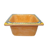 KWADRATOWE UMYWALKI CERAMICZNE Z WŁOCH 52x52 cm