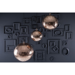 Bola XL - large copper spherical lamp from Mexico