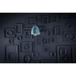 Cereza jade - patinated pendant lamp from Mexico