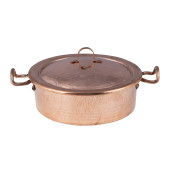 Copper kitchen pot hand-hammered
