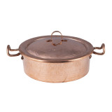 Copper kitchen pot hand-hammered