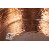 Copper kitchen pot hand-hammered