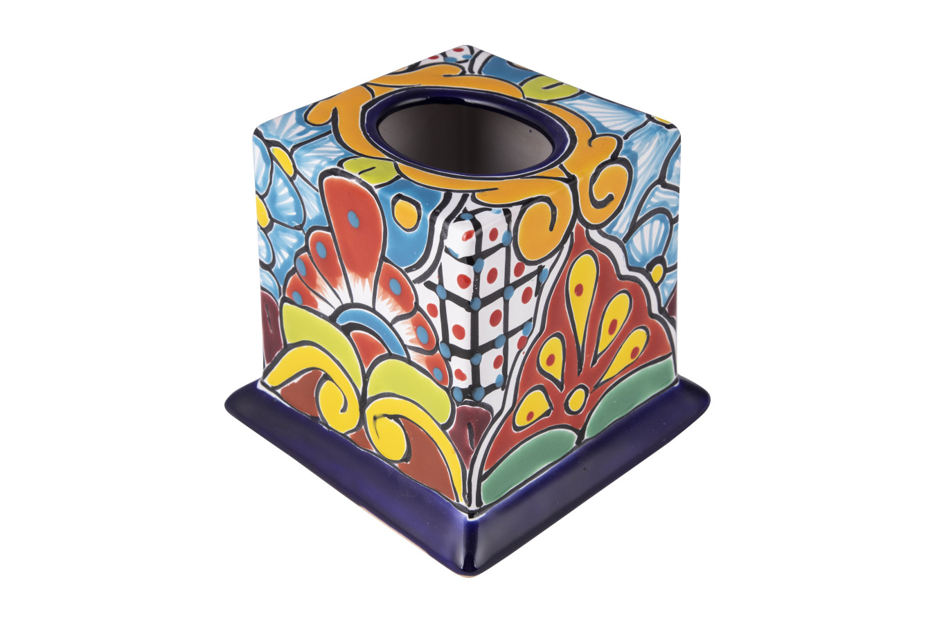 Mexican square cover for tissue box