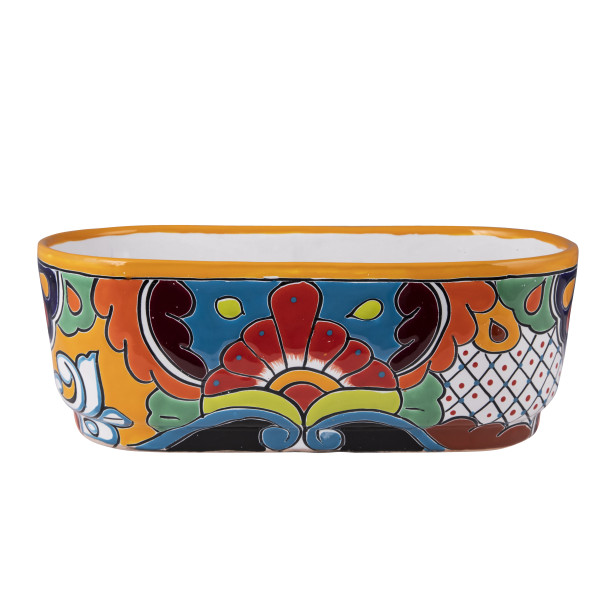 Canoa - ceramic oblong flowerpot