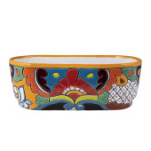 Canoa - ceramic oblong flowerpot