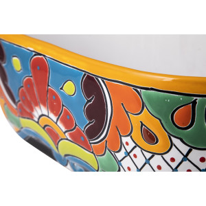 Canoa - ceramic oblong flowerpot