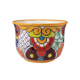 Flowerpot Italiana - ceramic Mexican decoration