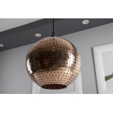 Bola XL - large copper spherical lamp from Mexico