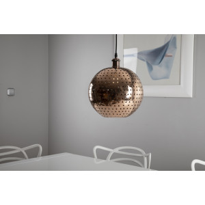 Bola XL - large copper spherical lamp from Mexico