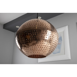 Bola XL - large copper spherical lamp from Mexico
