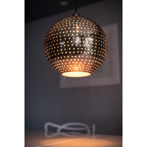 Bola XL - large copper spherical lamp from Mexico