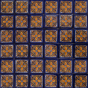 Fuego - Talavera tiles from Mexico