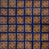 Fuego - Talavera tiles from Mexico