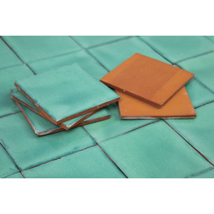 Verde Cana Deslavado - Talavera single-colour tiles