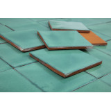 Verde Cana Deslavado - Talavera single-colour tiles