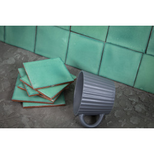 Verde Cana Deslavado - Talavera single-colour tiles