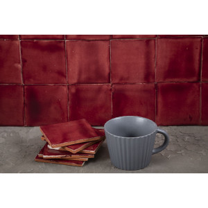 Vino Deslavado - Talavera red single colour tiles