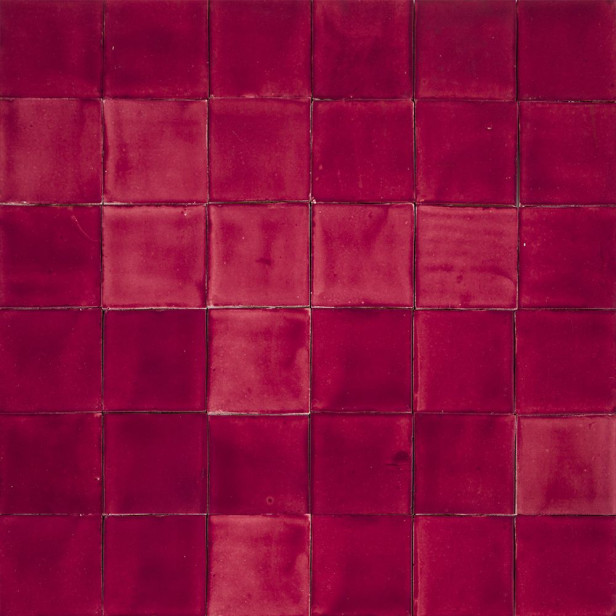 Rosa Mexicano - red single-coloured tiles Talavera