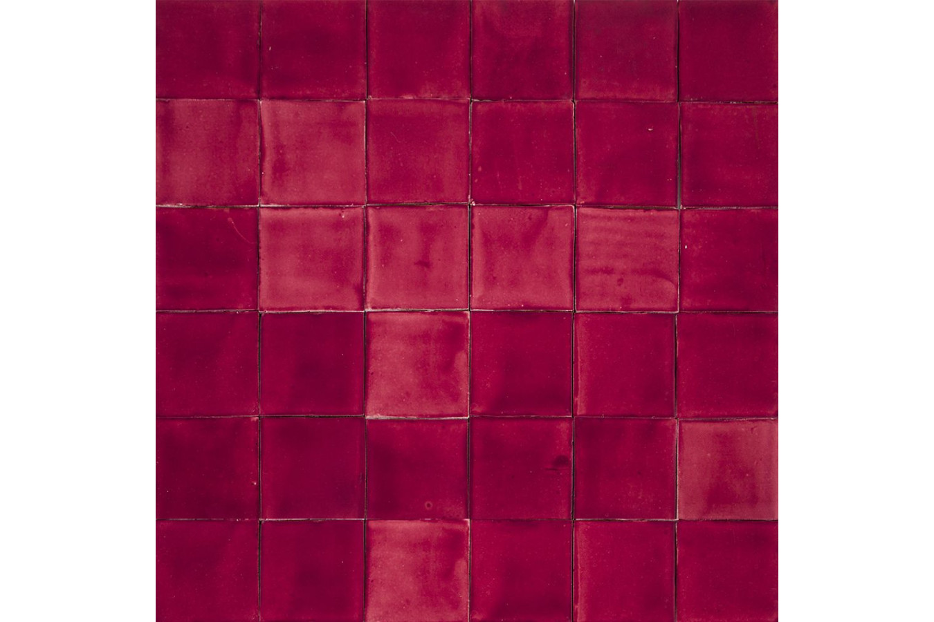 Rosa Mexicano - red single-coloured tiles Talavera