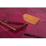 Rosa Mexicano - red single-coloured tiles Talavera