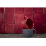 Rosa Mexicano - red single-coloured tiles Talavera