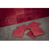 Rosa Mexicano - red single-coloured tiles Talavera