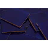 Azul Brillante - dark blue ceramic monocolour tiles - 90 tiles