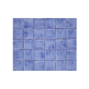 Azul Mezclilla Delgado - Talavera single-colour tiles - 90 pieces