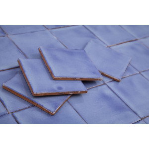 Azul Mezclilla Delgado - Talavera single-colour tiles - 90 pieces