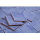 Azul Mezclilla Delgado - Talavera single-colour tiles - 90 pieces