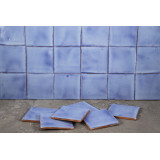 Azul Mezclilla Delgado - Talavera single-colour tiles - 90 pieces