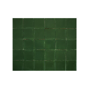 Verde Esmeralda - dark green ceramic monocolour tiles