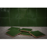 Verde Esmeralda - dark green ceramic monocolour tiles