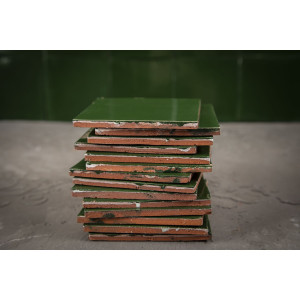 Verde Esmeralda - dark green ceramic monocolour tiles