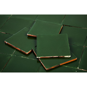 Verde Esmeralda - dark green ceramic monocolour tiles