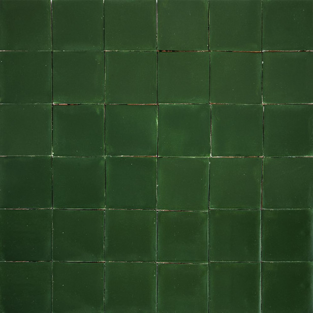 Verde Esmeralda - dark green ceramic monocolour tiles
