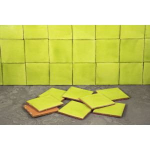 Verde Lima Deslavado - Talavera single-colour tiles