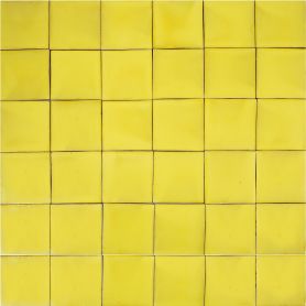 Ceramico Deslavado yellow - Talavera single-colour tile - 90 pieces