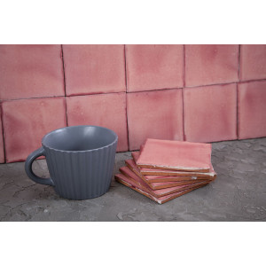 Rosa C - Talavera single-colour rose tiles