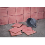 Rosa C - Talavera single-colour rose tiles