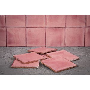 Rosa C - Talavera single-colour rose tiles