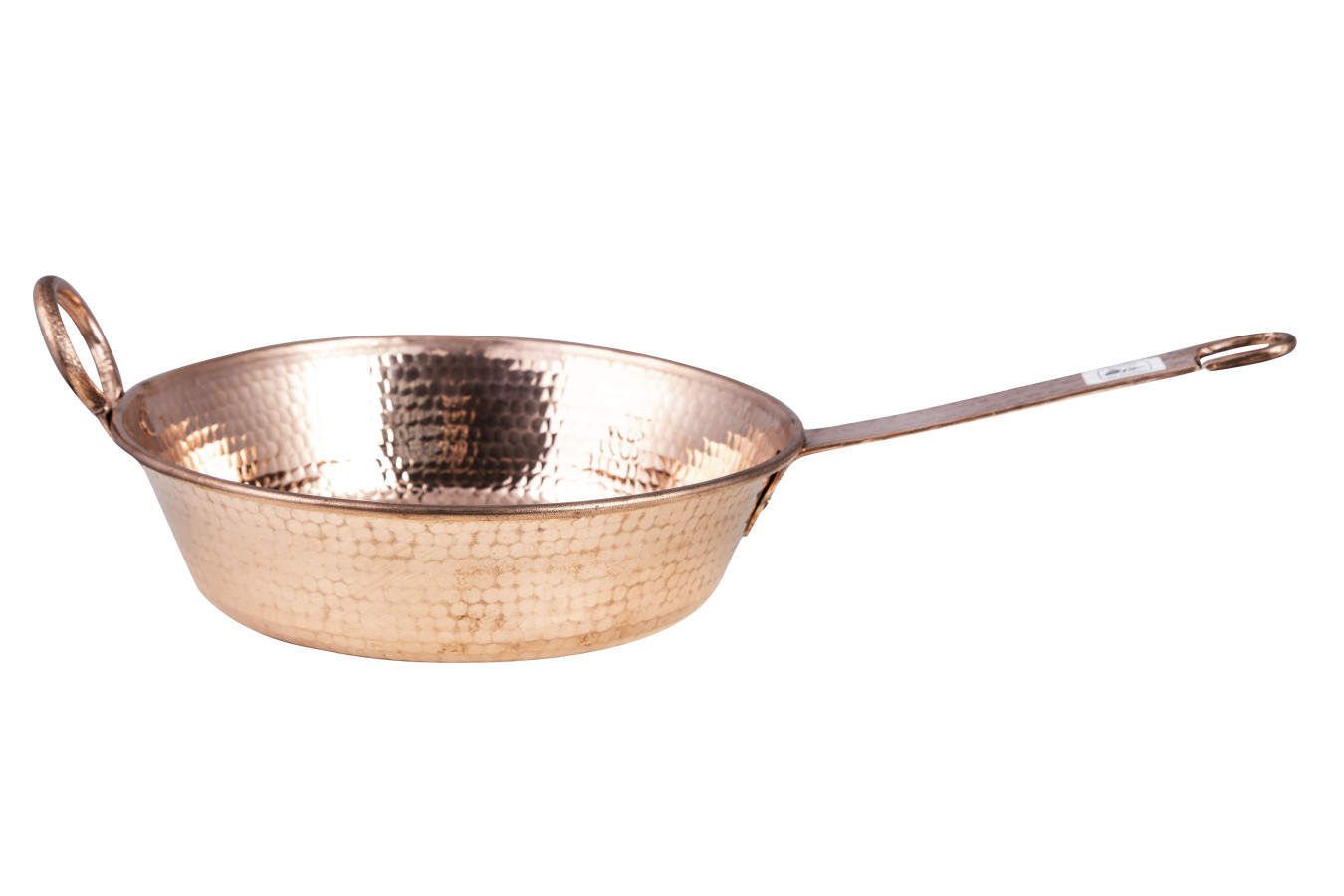 Large copper frying pan diam. 30 cm
