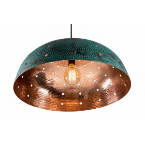 Sandia Agujero Verde - copper lamp covered with patina