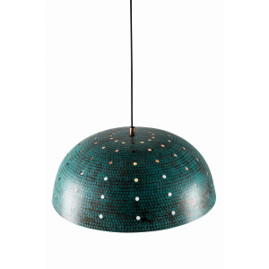 Sandia Agujero Verde - copper lamp covered with patina